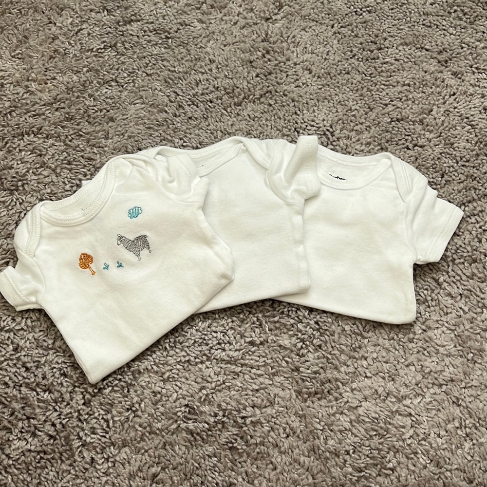 Newborn short sleeve onesies